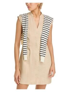 12. Derek Lam 10 Crosby Lotte Mixed Media Dress, Size 8